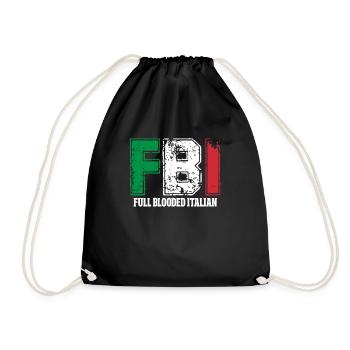 italien - Sac de sport léger - noir - Devant