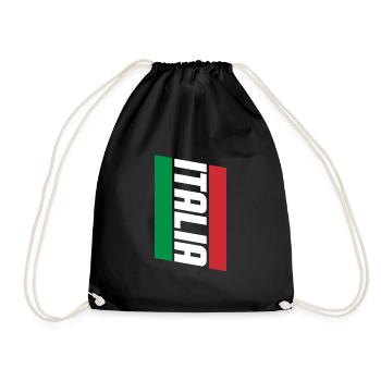 Italy - Drawstring Bag - black - Front