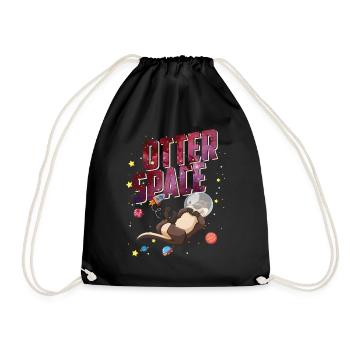 Otter Space Astronaut Otter Funny Animal Lovers - Sac de sport léger - noir - Devant