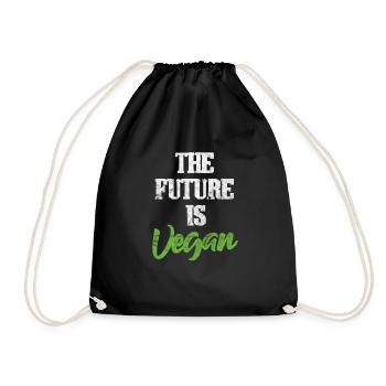 Cadeau de vaganisme vegan vegan vegan - Sac de sport léger - noir - Devant