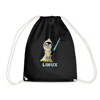 Nerd Linux informaticien développeur de logiciels Linux - Sac de sport léger - noir - Devant