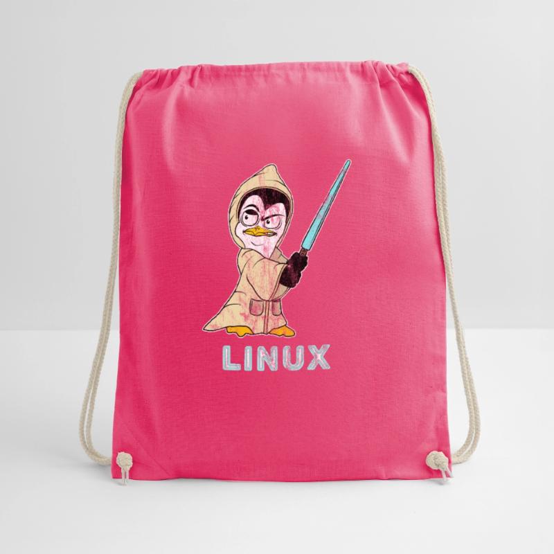Nerd Linux computer scientist Linux software developer Drawstring Bag
