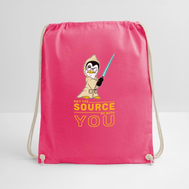 IT nerd Linux Linux penguin geek software engineer Drawstring Bag