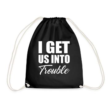 Je nous mets en difficulté Funny Matching Best Friends - Sac de sport léger - noir - Devant