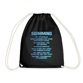 nager - Sac de sport léger - noir - Devant