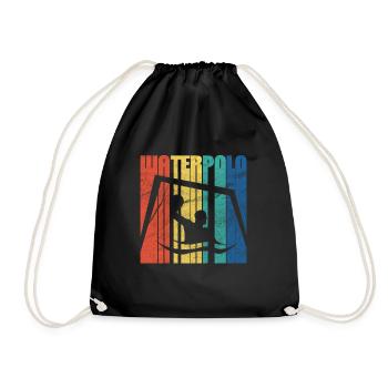 Water polo water sport water polo player gift - Drawstring Bag - black - Front