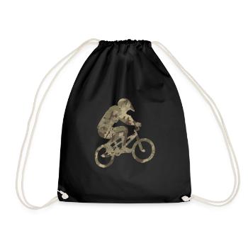 Cadeau vélo vélo BMX freestyle - Sac de sport léger - noir - Devant