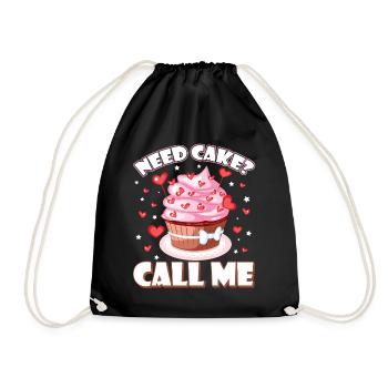 Besoin de gâteau Appelez-moi Drôle de Cuisson Amant Sarcasme Femmes - Sac de sport léger - noir - Devant