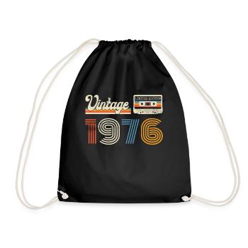 Vintage Retro 1976 44e anniversaire idée cadeau - Sac de sport léger - noir - Devant