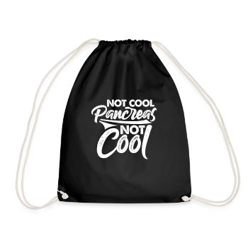 Diabète - Sac de sport léger - noir - Devant