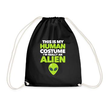 Alien - Turnbeutel - Schwarz - Vorne