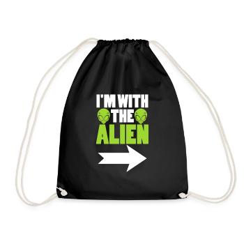 Extraterrestre - Sac de sport léger - noir - Devant