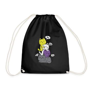 Cadeau Queer LGBT Transgenre Genderqueer - Sac de sport léger - noir - Devant