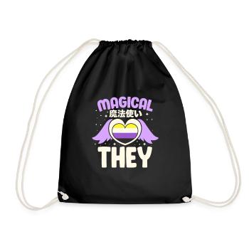 Genderqueer LGBT Queer Gay Pride CSD cadeau - Sac de sport léger - noir - Devant