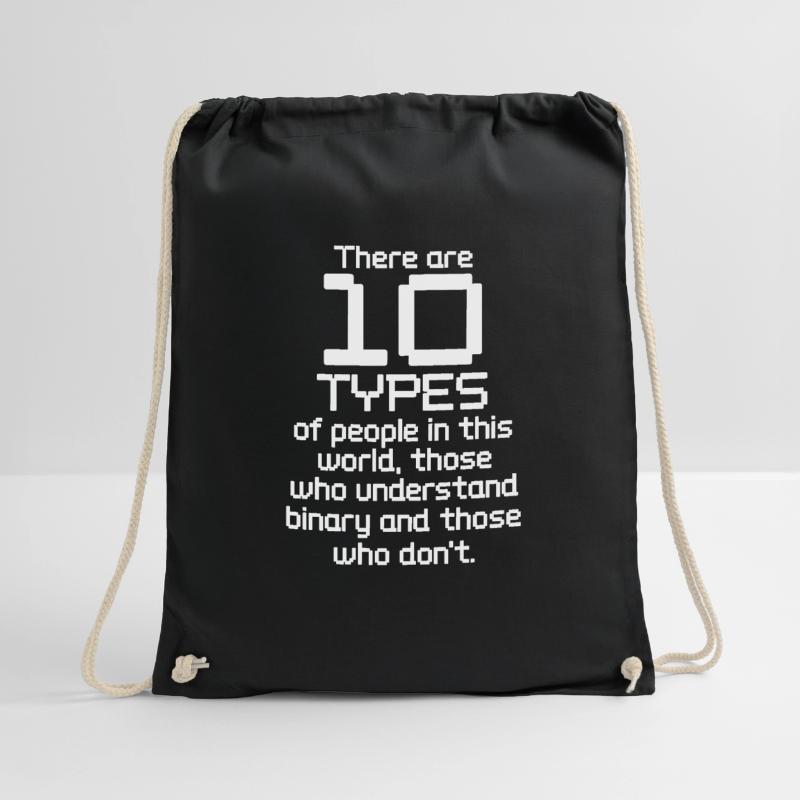 Cadeau de nerd informatique programmeur de code binaire Sac de sport léger