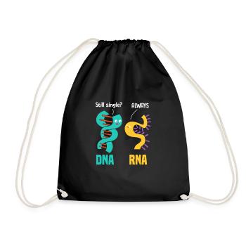 Biology science chemistry laboratory gift - Drawstring Bag - black - Front