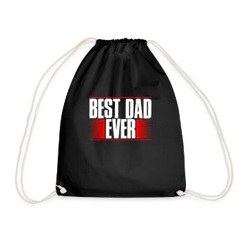 Best Dad ever - Turnbeutel - Schwarz - Vorne