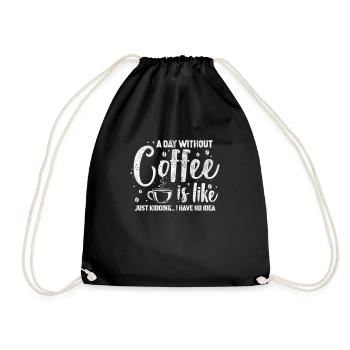 Le café - Sac de sport léger - noir - Devant