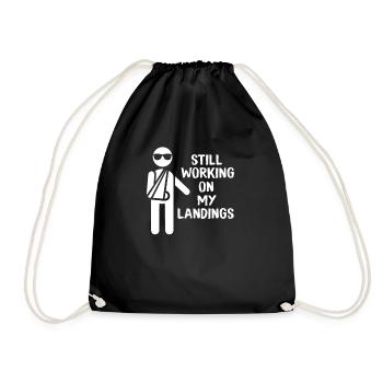 Bras cassé accident cassé accident accident bras stunt cadeau - Sac de sport léger - noir - Devant