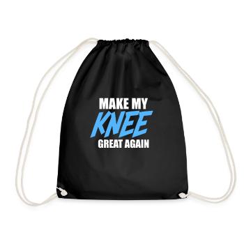 Knie Op - Turnbeutel - Schwarz - Vorne