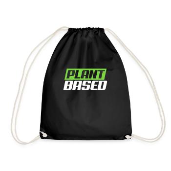 Fitness végétalien - Sac de sport léger - noir - Devant