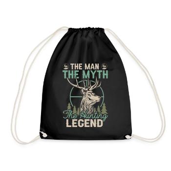 L'Homme Le Mythe La Légende De La Chasse Drôle De Cerf - Sac de sport léger - noir - Devant