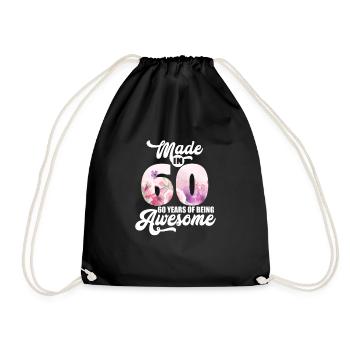 1960 60 ans 60 ans de millésime Cadeau - Sac de sport léger - noir - Devant