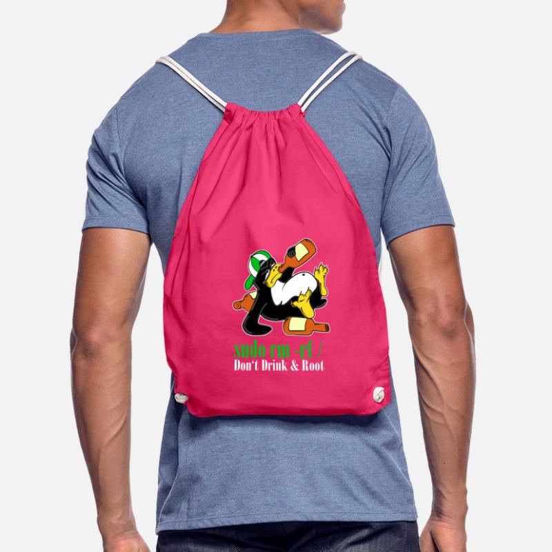 Linux Penguin Sudo Admin Funny Computer Science PC Nerd Drawstring Bag