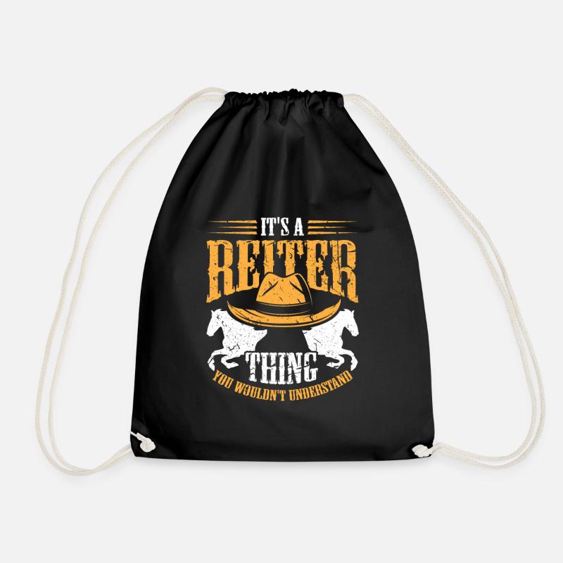 Westernreiten Spruch - It's a Reiter Thing - Turnbeutel - Schwarz