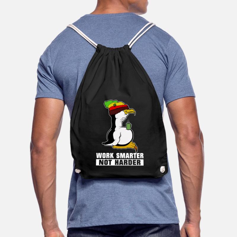 Pause café pingouin Linux Rasta Informatik PC Nerd Sac de sport léger