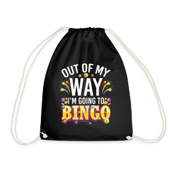 Out Of My Way I’m Going To Bingo - Sac de sport léger - noir - Devant