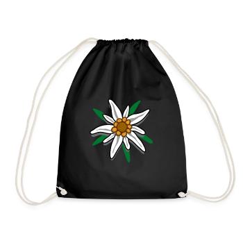 Alpen-Edelweiss Design pour les fans d’escalade et de montagne - Sac de sport léger - noir - Devant
