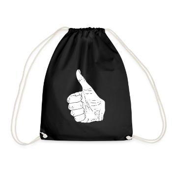 Idée de cadeau d'anniversaire ok doigt - Sac de sport léger - noir - Devant