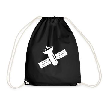 Satellite orbite spatiale idée cadeau - Sac de sport léger - noir - Devant