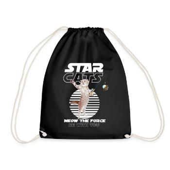 Star Cats Pêcheur Idée cadeau anniversaire - Sac de sport léger - noir - Devant
