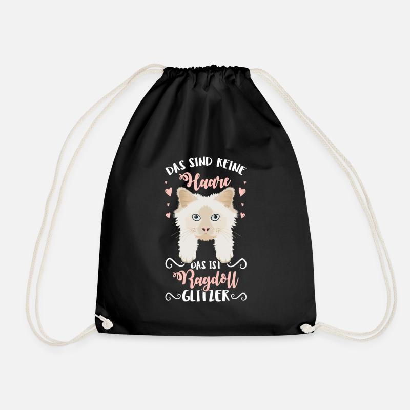 Ragdoll Glitzer - Turnbeutel - Schwarz