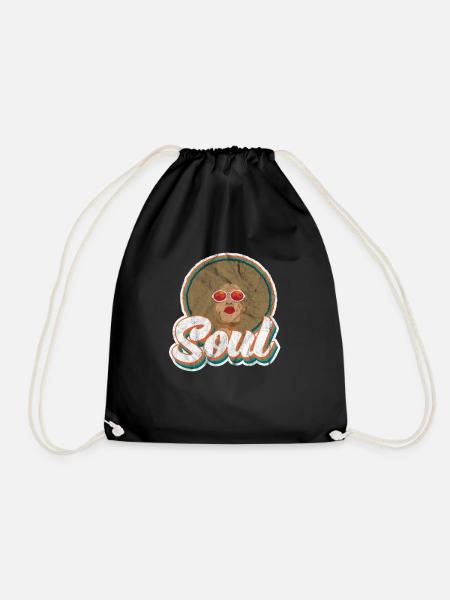 soul - Drawstring Bag - black