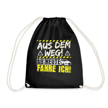 Führerschein Bestanden Geschenk Fahrprüfung Auto - Turnbeutel - Schwarz - Vorne