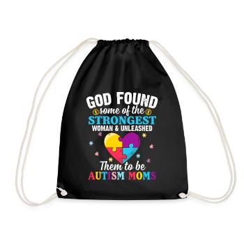 God Found Some Of The Strongest Woman _ Unleashed - Turnbeutel - Schwarz - Vorne