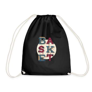 Panier - basket - Sac de sport léger - noir - Devant