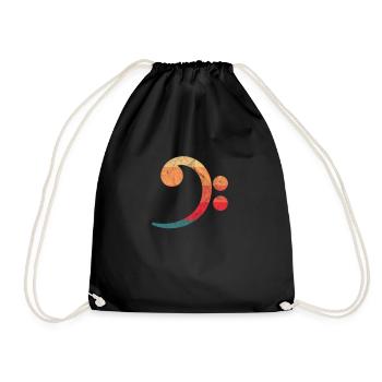 Bassist Bassgitarre Musiker Band Musik Geschenk - Turnbeutel - Schwarz - Vorne
