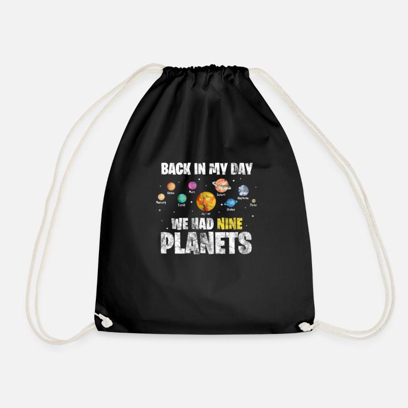 Astronomy planets - Drawstring Bag - black