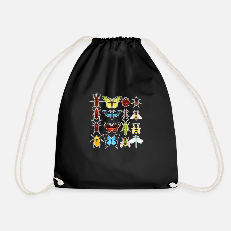 insectes - Sac de sport léger - noir