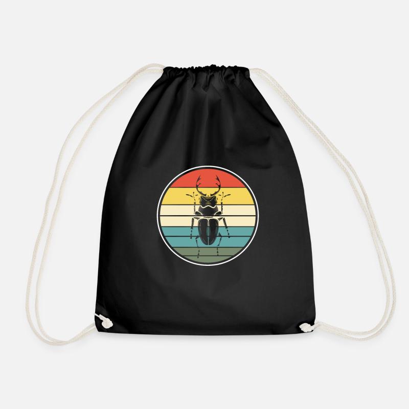 insect - Drawstring Bag - black