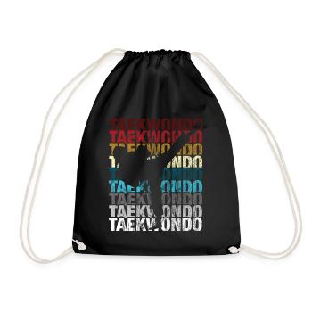 Taekwondo Taekwondo For martial artists - Drawstring Bag - black - Front