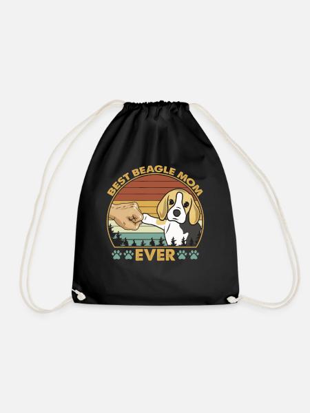 Best Beagle Mom Ever T-Shirt - Turnbeutel - Schwarz