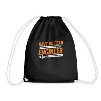 Ingenieur - Turnbeutel - Schwarz - Vorne