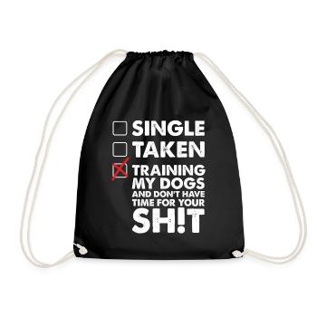 Single Taken Training My Dogs T-shirt - Sac de sport léger - noir - Devant