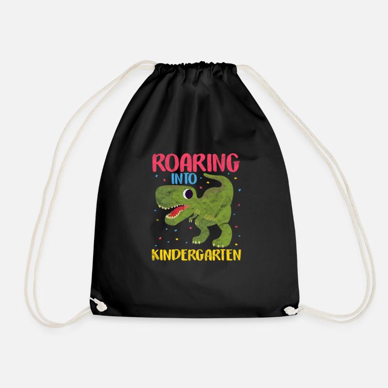 Kindergarten Dinosaurier - Turnbeutel - Schwarz