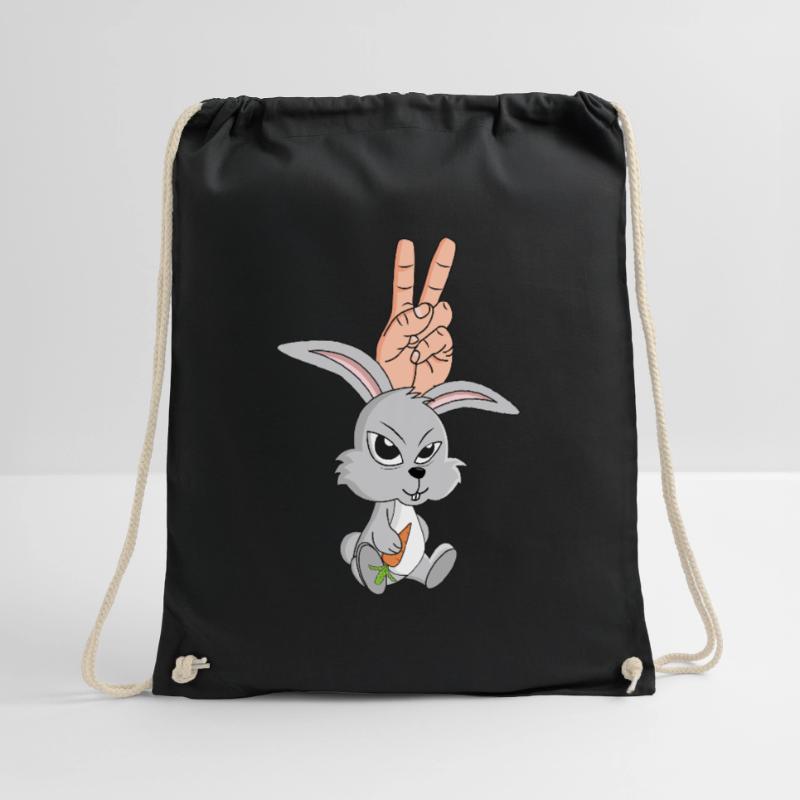 , rabbit or rabbit ear what the hell Easter Drawstring Bag